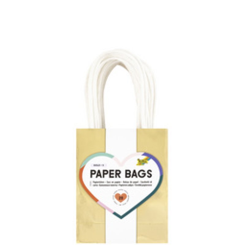 folia Sac en papier IRISÉ SCINTILLANT, taille: S