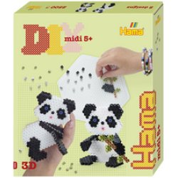 Hama Perles à repasser midi 3D "Panda", coffret cadeau
