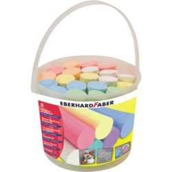 EBERHARD FABER Craie de trottoir, seau en plastique de 20