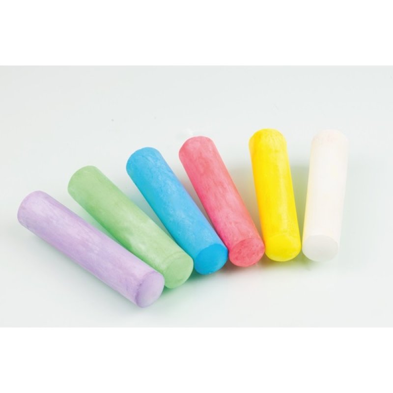 EBERHARD FABER Craie de trottoir, étui en carton de 6