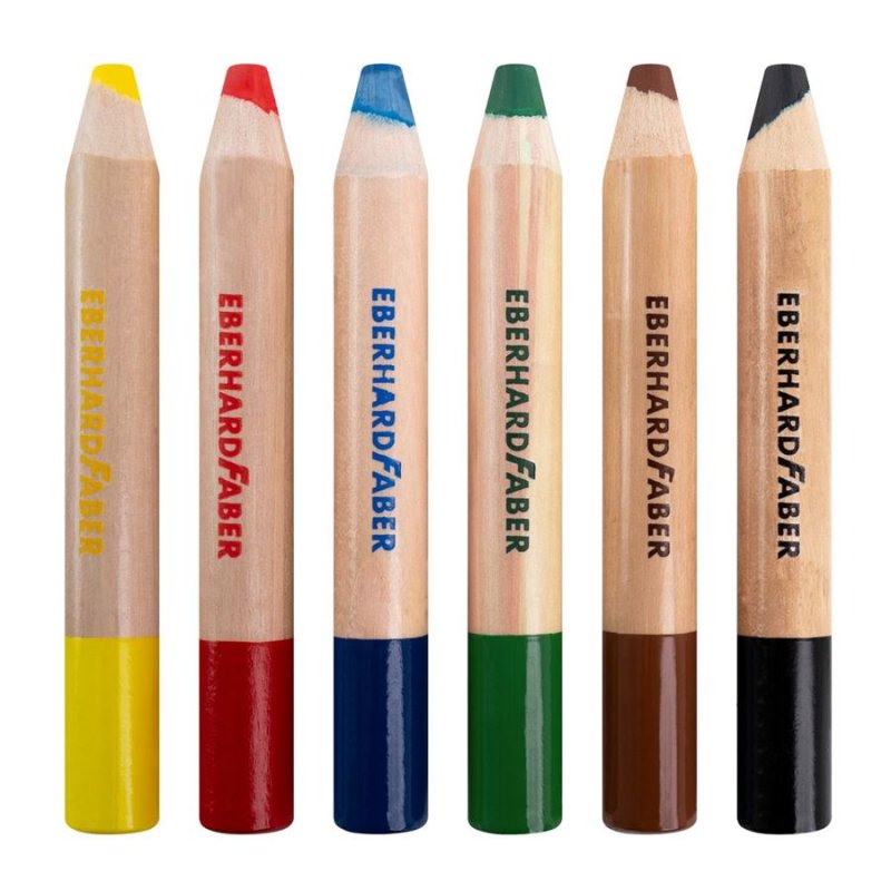 EBERHARD FABER Crayon de couleur 3 en 1 Jumbo MINI MAXI