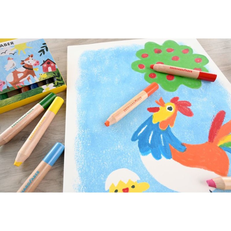 Eberhard Faber MiniMaxi 3in1 Assorted colours 12 pc(s)