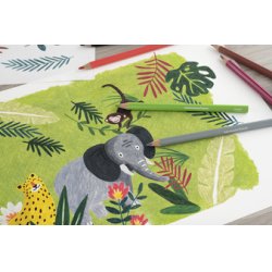 EBERHARD FABER Crayon de couleur COLORI Jumbo, boîte de 72