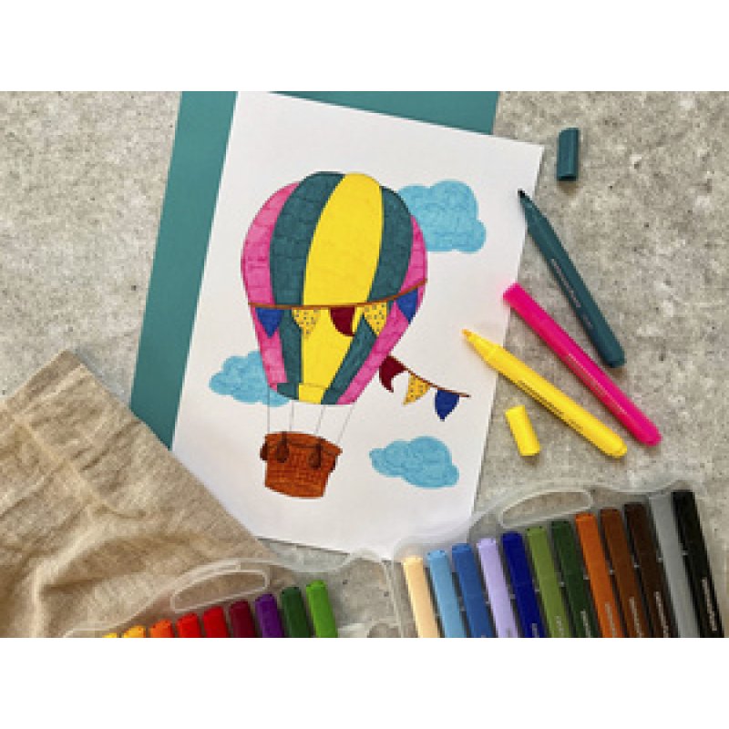 EBERHARD FABER Feutre large COLORI, étui de 24