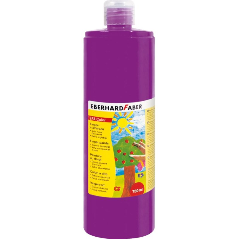 EBERHARD FABER Peinture au doigt EFA Color, violet magenta