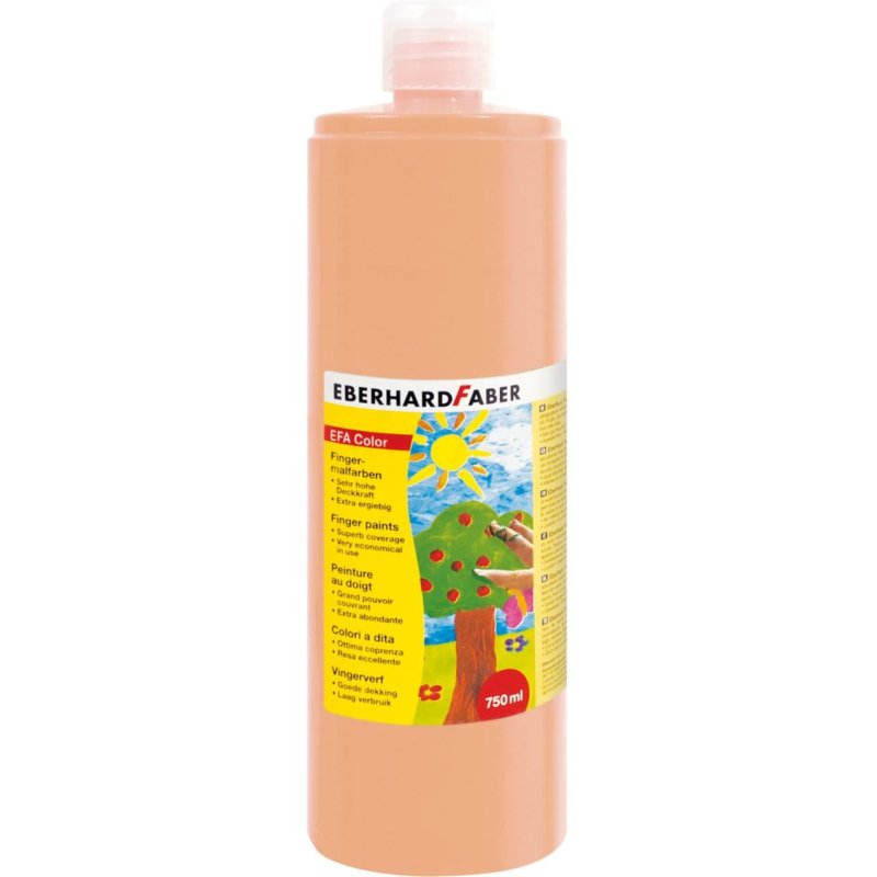 EBERHARD FABER Peinture au doigt EFA Color, rouge beige