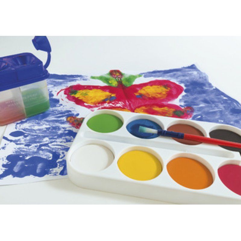 EBERHARD FABER Boîte de peinture EFA Color, 8 couleurs