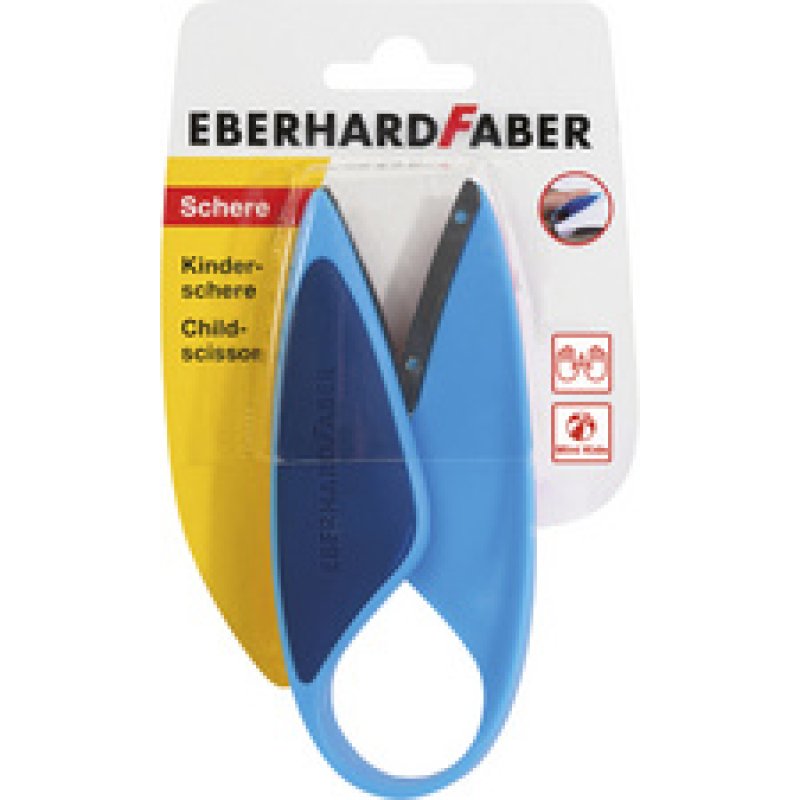 EBERHARD FABER Ciseaux Mini Kids, rond, bleu