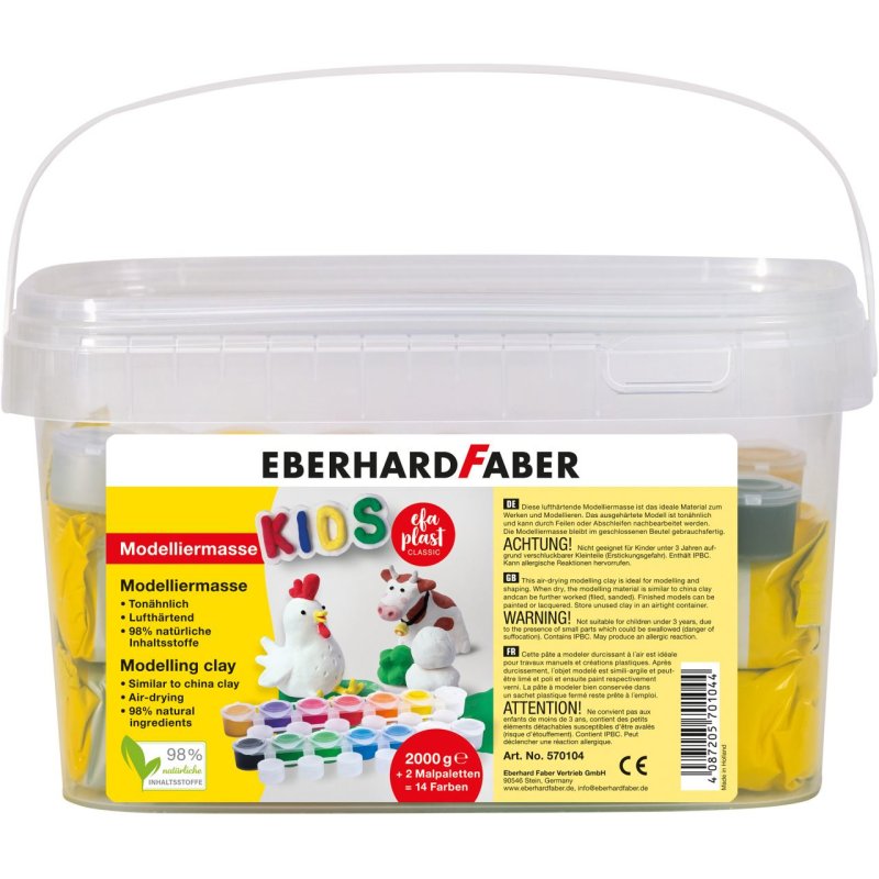 Eberhard Faber 570104 pottery/modelling compound Modeling clay 2 kg White