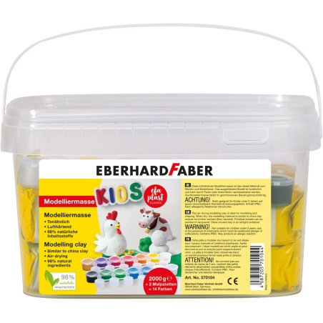 Eberhard Faber 570104 pottery/modelling compound Modeling clay 2 kg White