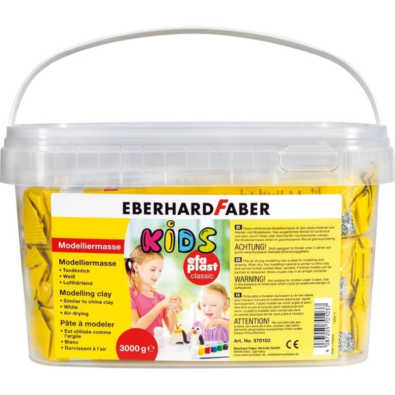 Eberhard Faber EFA Plast Pâte à modeler 3 kg Blanc 1 pièce(s)