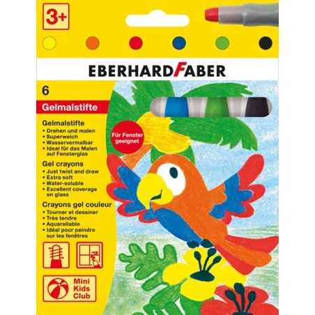 EBERHARD FABER Craie gel Basic, étui en carton de 6