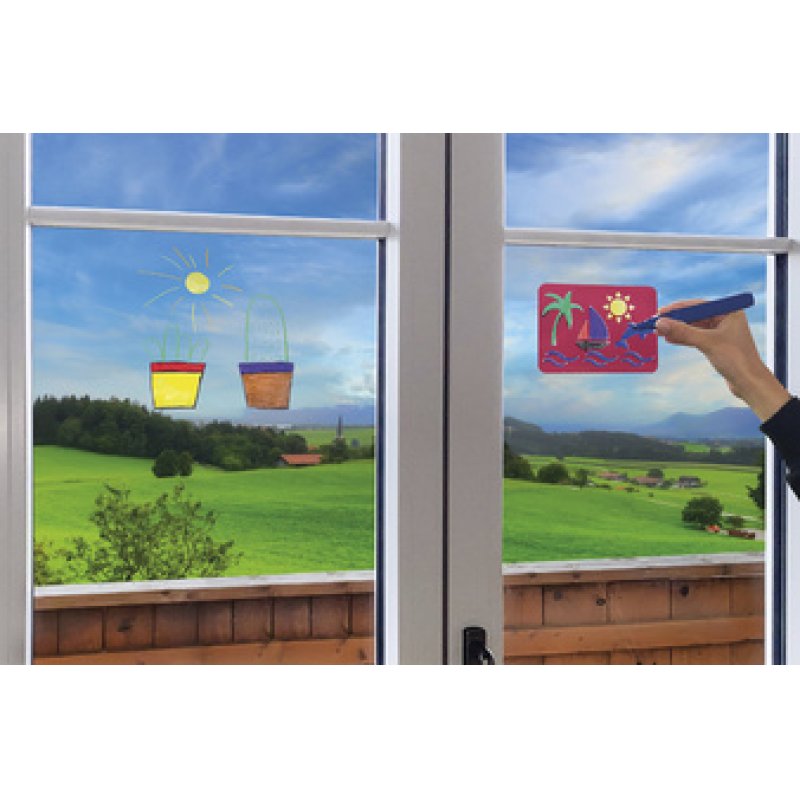 EBERHARD FABER Marqueur pour vitre, étui carton de 8