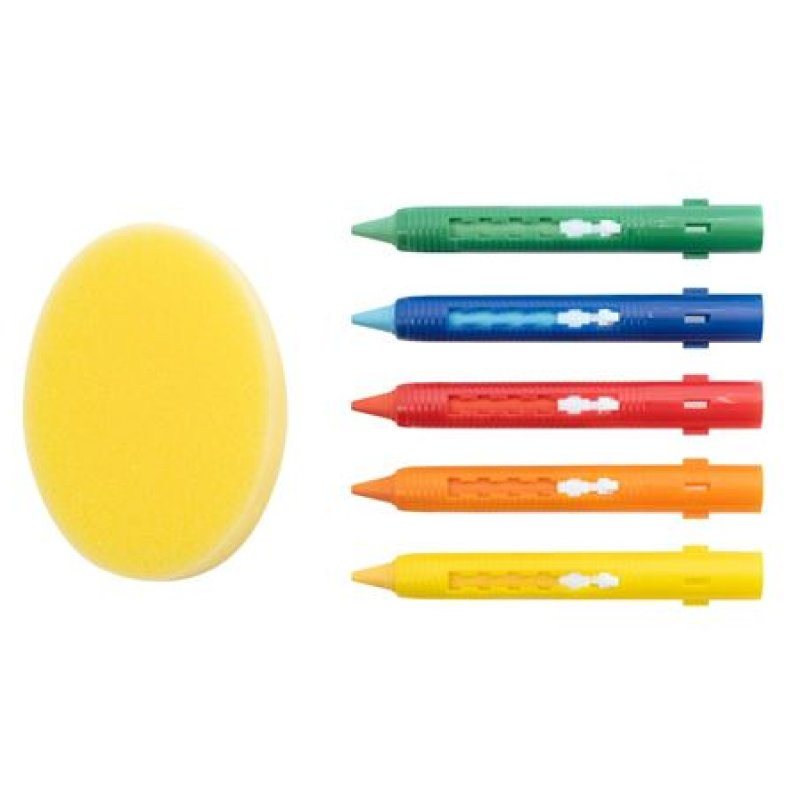 Eberhard Faber Bathcrayon 5 pcs on blistercard sponge