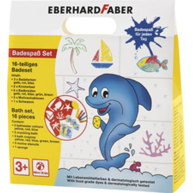 EBERHARD FABER Coffret jeux de bain Mini Kids, 16 pièces