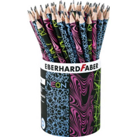 EBERHARD FABER Crayon de papier FLUO, HB, pot de 72