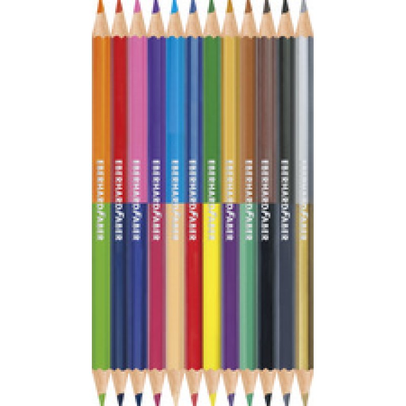 EBERHARD FABER Crayon de couleur COLORI DUO, étui de 12