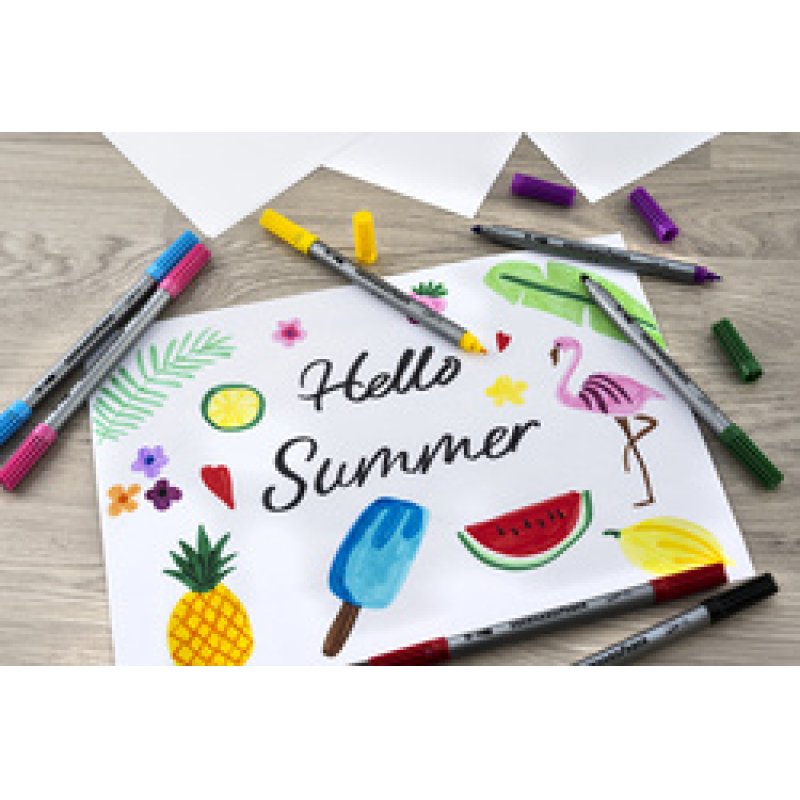 EBERHARD FABER Feutre double COLORI, étui carton de 30