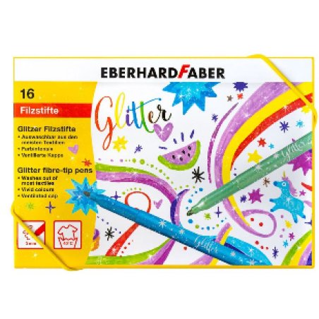 Eberhard Faber Fasermaler Glitter felt pen Black, Blue, Gold, Green, Orange, Pink, Red, Yellow 1 pc(s)