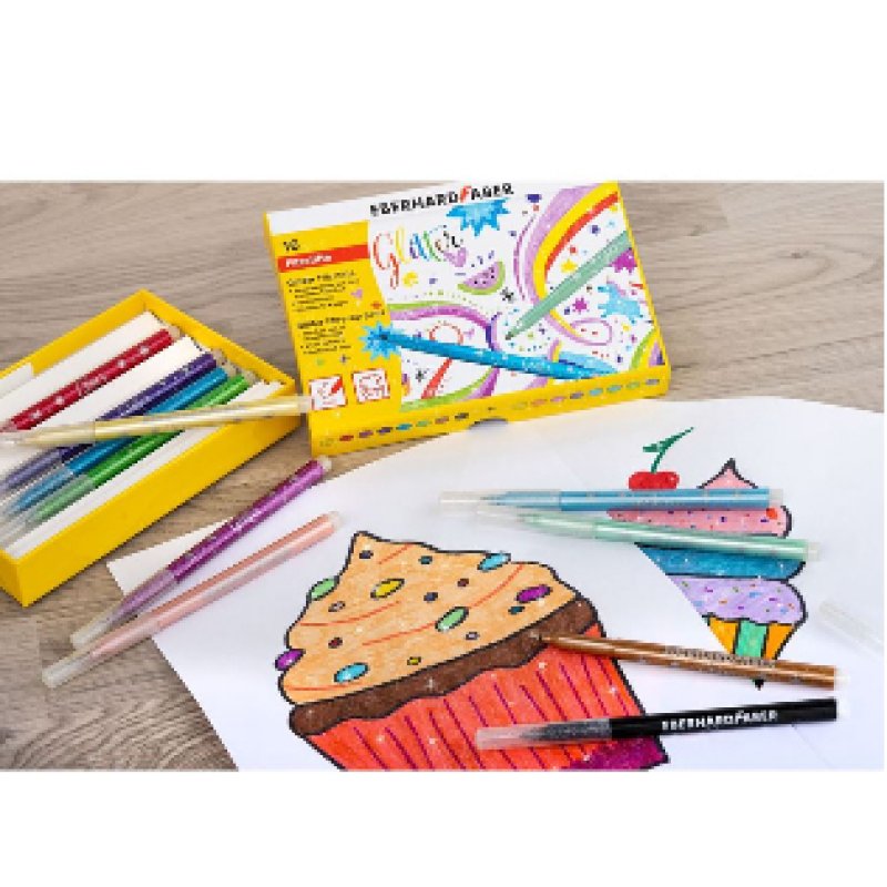 Eberhard Faber Fasermaler Glitter felt pen Black, Blue, Gold, Green, Orange, Pink, Red, Yellow 1 pc(s)