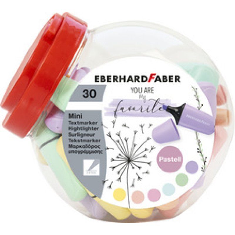 EBERHARD FABER Surligneur Mini Pastel, bonbonière de 30
