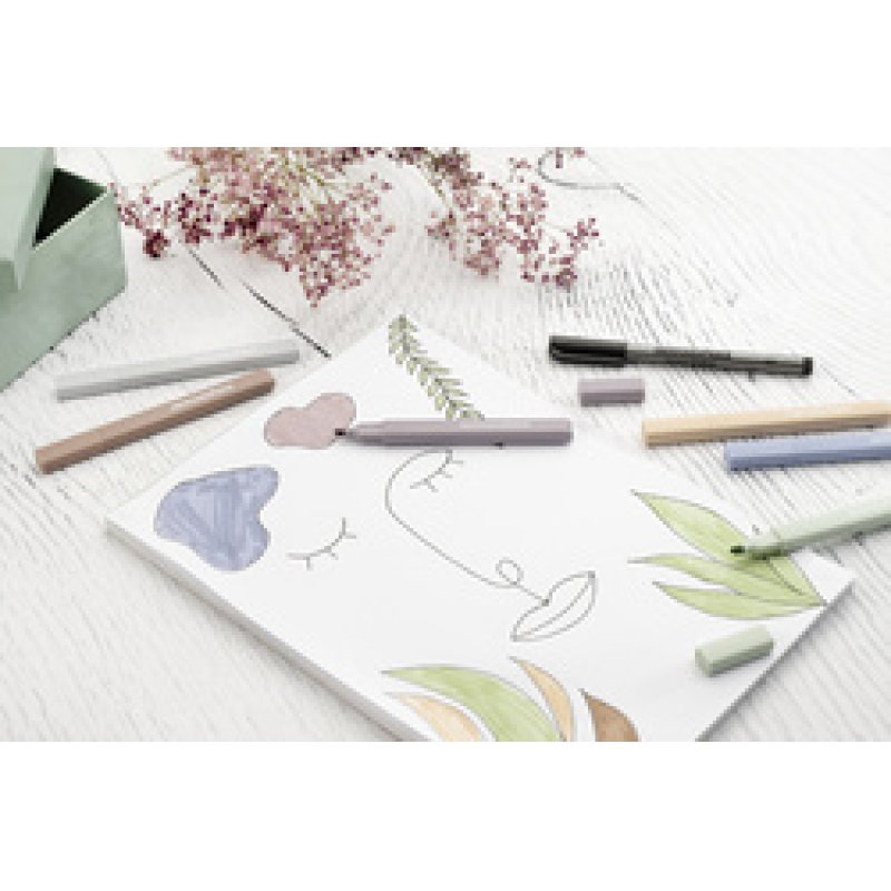 EBERHARD FABER Surligneur Slim, étui de 6, couleurs pastel