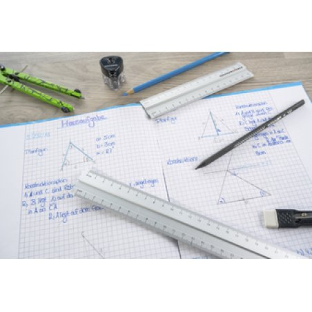 EBERHARD FABER Règle en métal, en aluminium, 300 mm