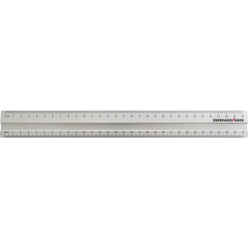 EBERHARD FABER Règle en métal, en aluminium, 300 mm