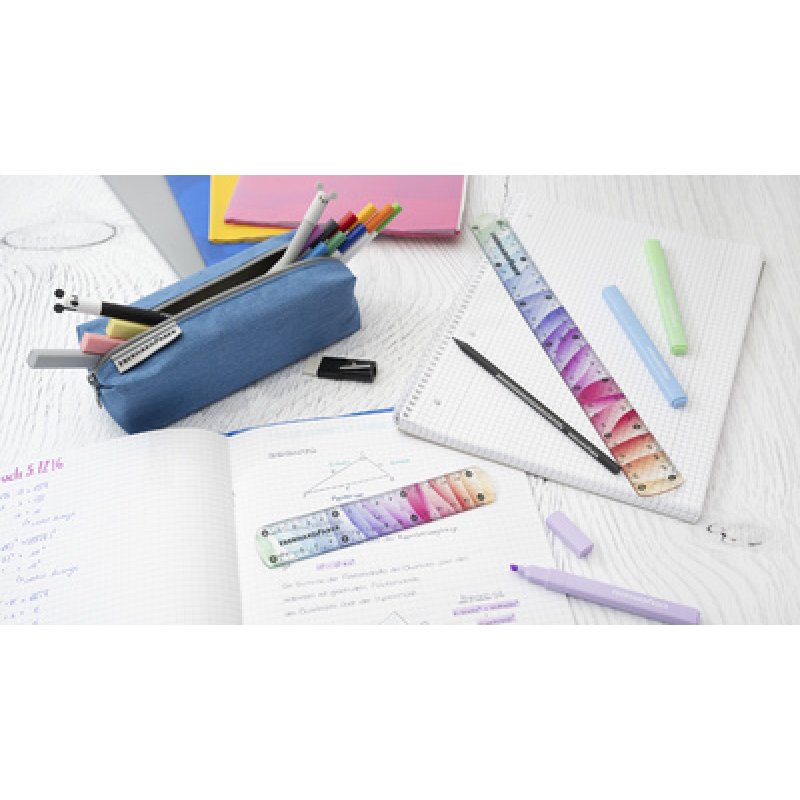 EBERHARD FABER Règle plate Rainbow, 300 mm