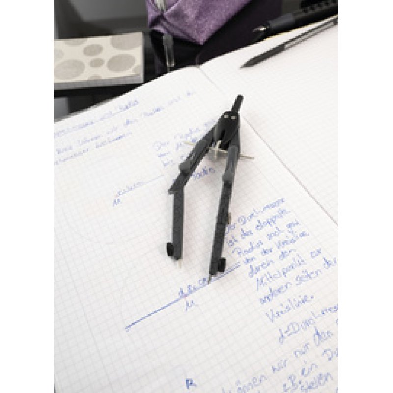 FABER-CASTELL Compas à réglage rapide, articulé, anthracite