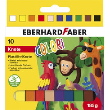 EBERHARD FABER Pâte à modeler COLORI, étui carton de 10