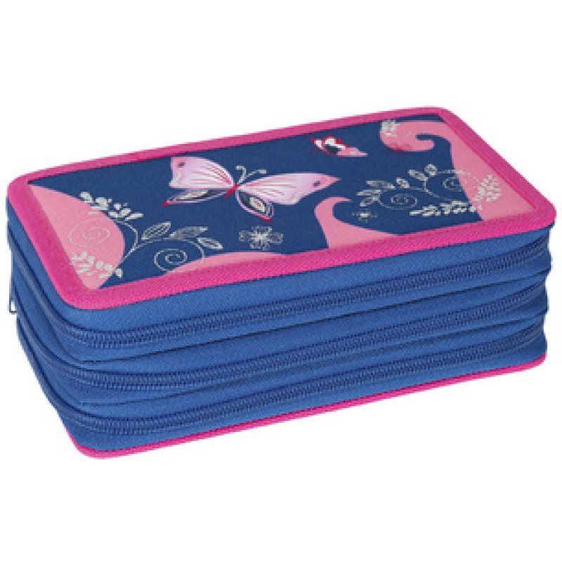 EBERHARD FABER Étui scolaire triple rabat Papillon