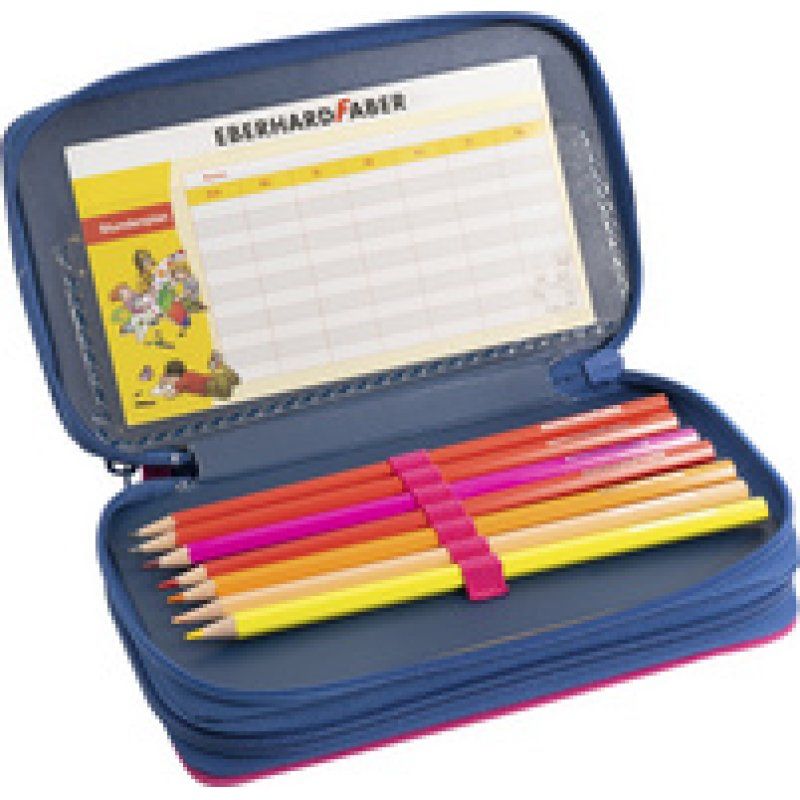 EBERHARD FABER Étui scolaire triple rabat Papillon