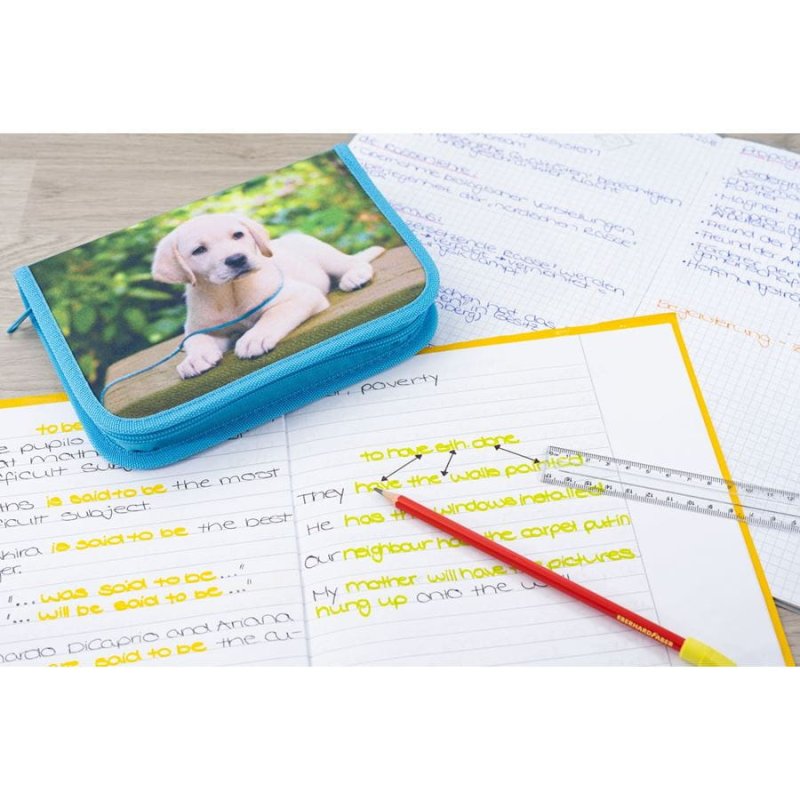 EBERHARD FABER Étui scolaire Chien, 42 pièces