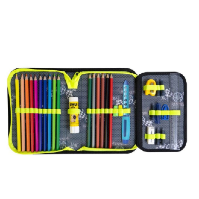 Eberhard Faber Race car Bac à stylos Polyester Multicolore