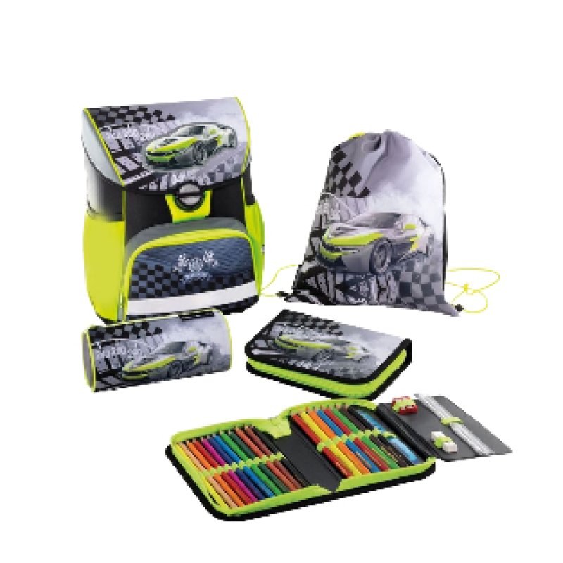 EBERHARD FABER Kit cartable EFAlino Race Car, 4 pièces