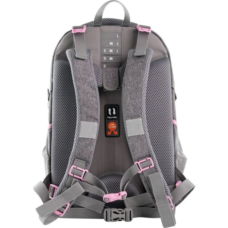 Eberhard Faber X-Style backpack School backpack Grey, Pink