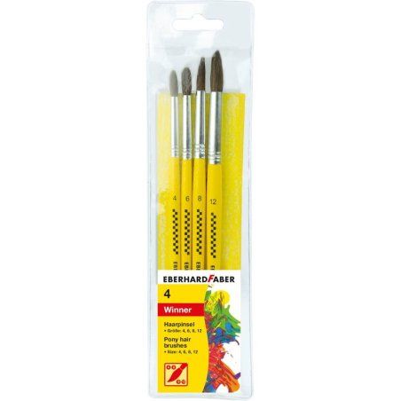 EBERHARD FABER Set de pinceaux WINNER, 4 pièces