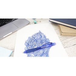 EBERHARD FABER Stylo encre gel Click it! Erase it!, bleu