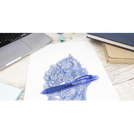 EBERHARD FABER Stylo encre gel Click it! Erase it!, bleu