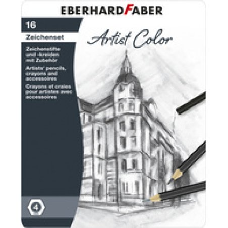 EBERHARD FABER Kit de dessin Artist Color, 16 pièces
