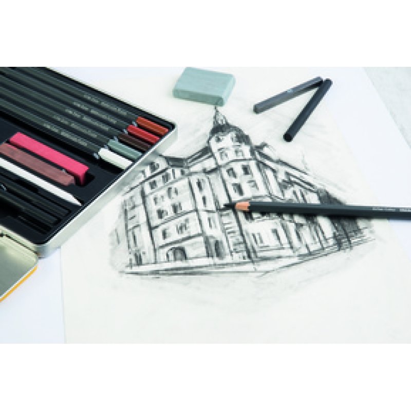 EBERHARD FABER Kit de dessin Artist Color, 16 pièces