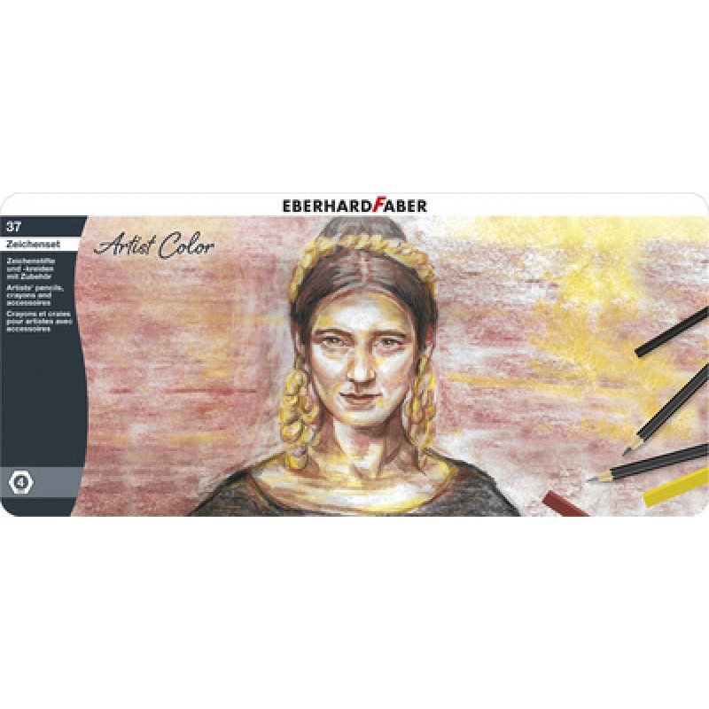 EBERHARD FABER Kit de dessin Artist Color, 37 pièces