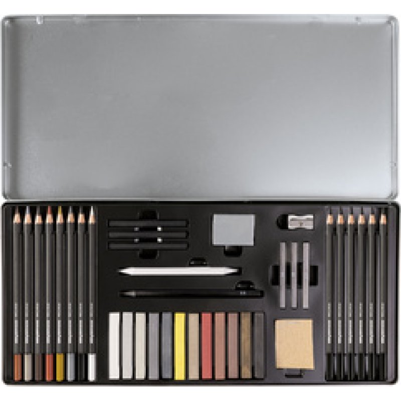EBERHARD FABER Kit de dessin Artist Color, 37 pièces