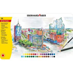 EBERHARD FABER Crayon aquarellable Artist Color, étui de 36
