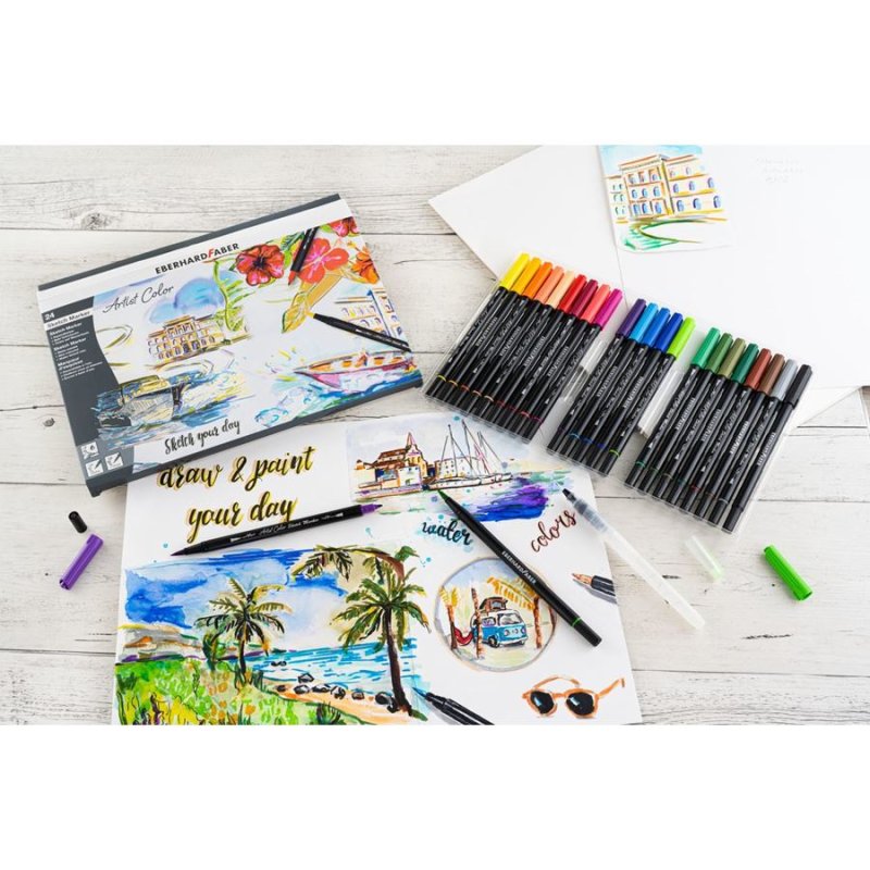 Eberhard Faber 558224 marqueur 24 pièce(s) Couleurs assorties