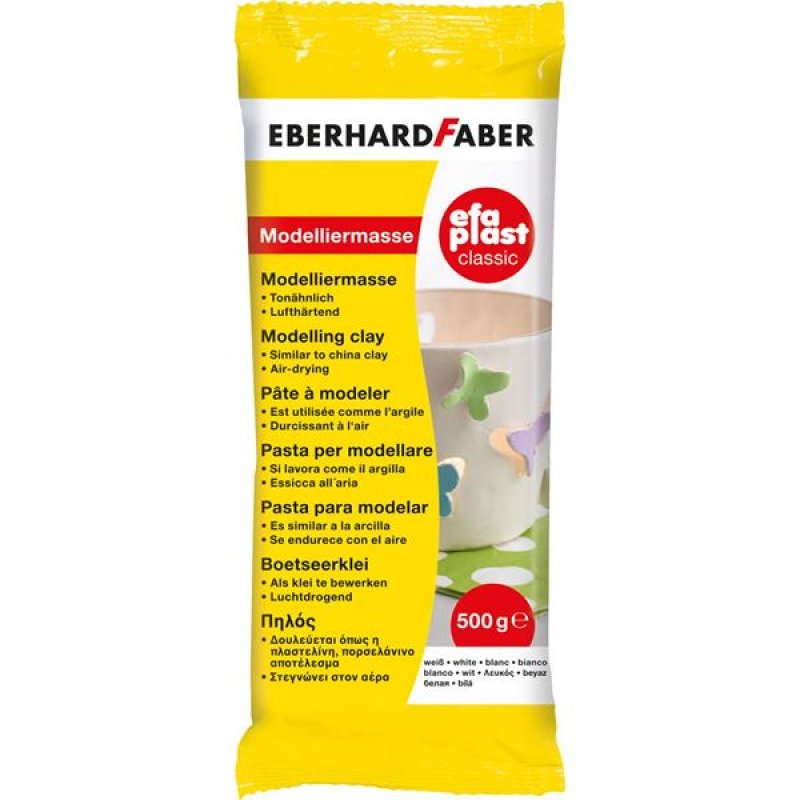 Eberhard Faber 570301 pottery/modelling compound Modeling clay 500 g White 1 pc(s)