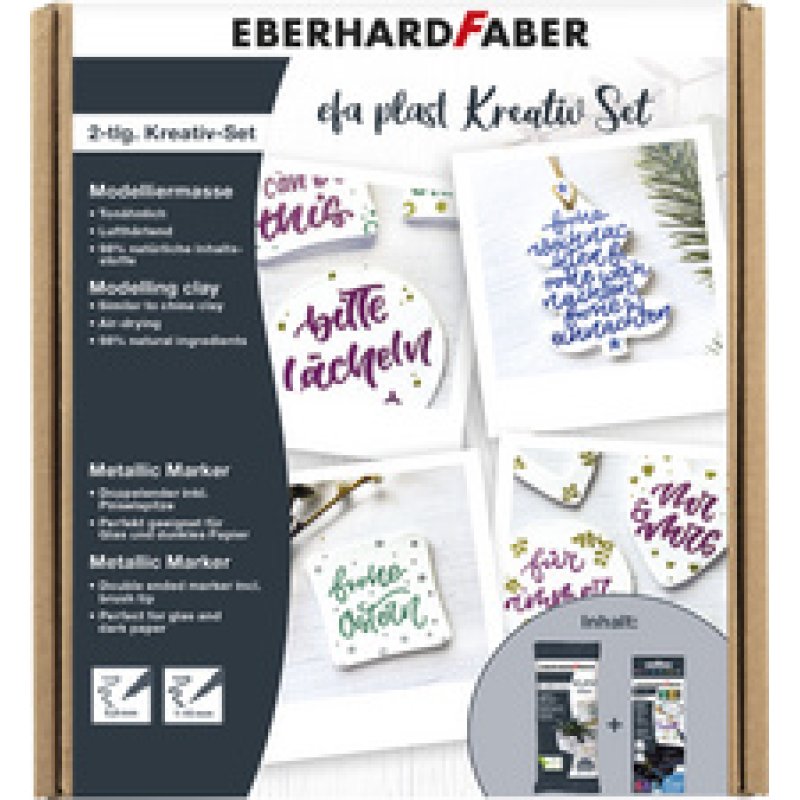 EBERHARD FABER Pâte à modeler EFA plast, kit créatif