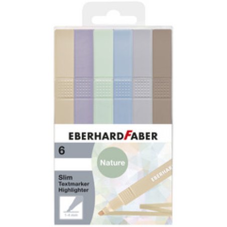 EBERHARD FABER Surligneur Slim, étui de 6, naturel