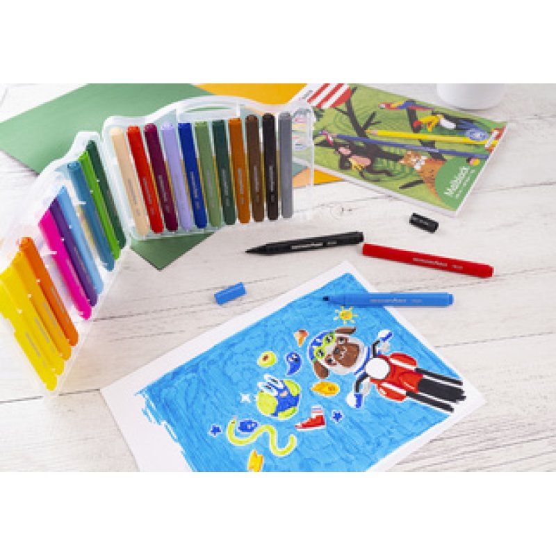 EBERHARD FABER Feutre large COLORI, étui de 12